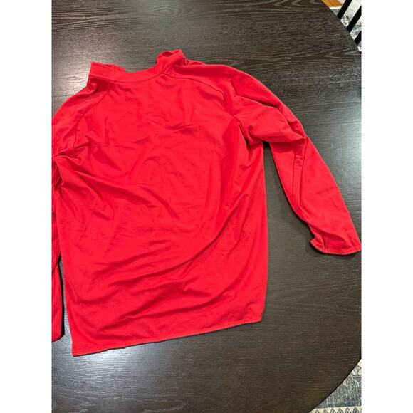 Adidas Detroit Pistons NBA Red Quarter-Zip Pullover Men’s 2XL - Picture 7 of 7